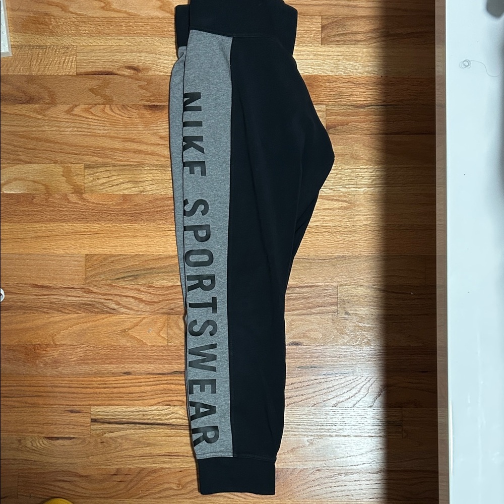 Nike Kids Black and Gray Joggers